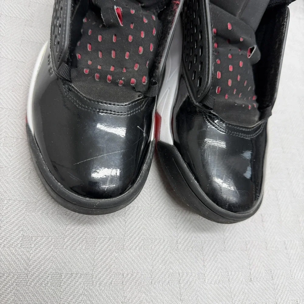 Jordan‎ Shoes Boys Size 7 Black Patent Leather Slip On Padded Lined CD6123-001